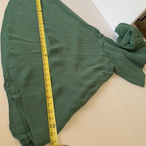 Amazing Vintage Elephant Bell Bottom Green Pants Size Small - Picture 4 of 16